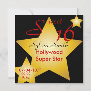Hollywood Super Star Invitation-Customize Invitation