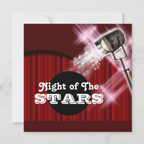 Hollywood theme "any age" party PERSONALIZE Custom Announcement