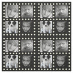 Hollywood Theme Custom Photo Family Collage Fabric