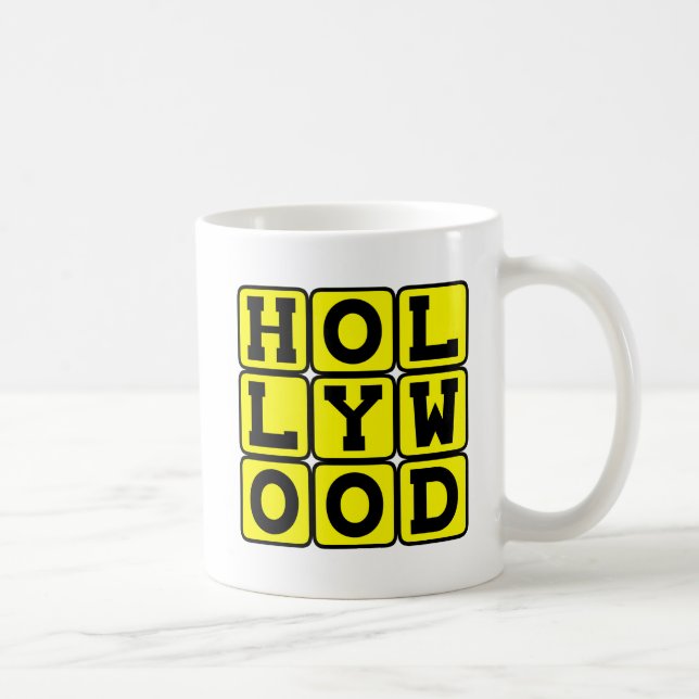 Hollywood, Tinseltown California Coffee Mug (Right)