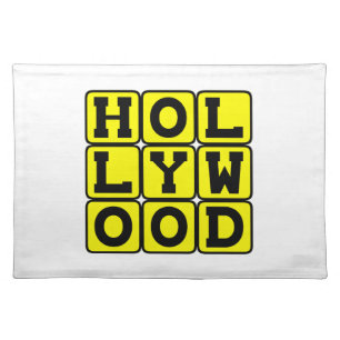 Hollywood, Tinseltown California Placemat
