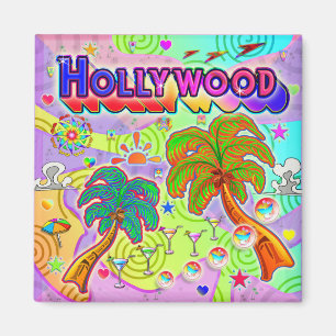 Hollywood Vacation Target Magnet