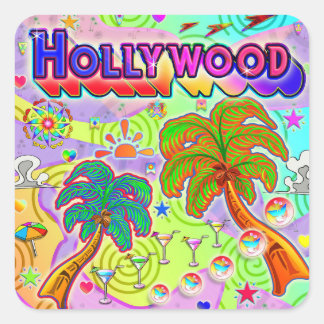 Hollywood Vacation Target Sticker