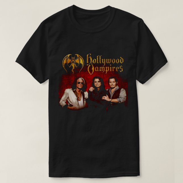 HOLLYWOOD VAMPIRES TOUR 2018 RADITE T-Shirt (Design Front)