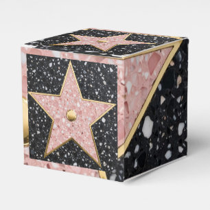 Hollywood Walk of Fame Square Coaster Favor Boxes