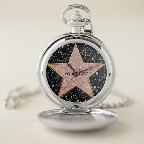 Hollywood Walk of Fame Square Coaster Pocket Watch