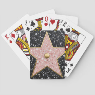 Hollywood Walk of Fame Square Coaster Poker Cards