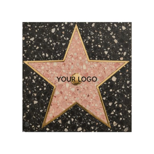 Hollywood Walk of Fame Square Coaster Wood Wall Art