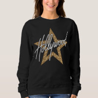 Hollywood White Hand Script With Star