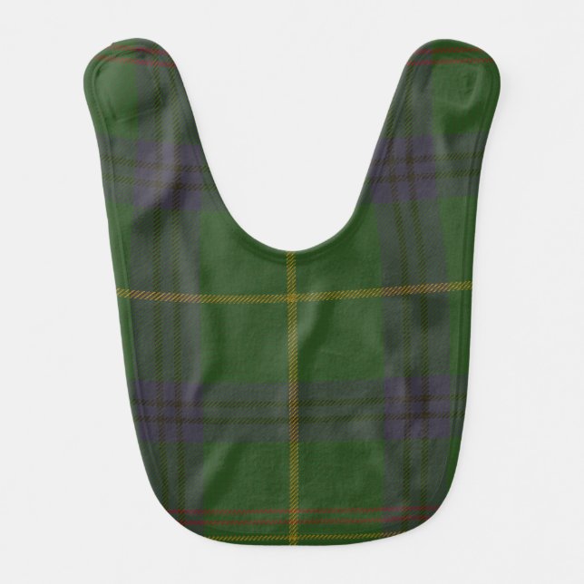 Holmes Clan Tartan Baby Bib (Front)