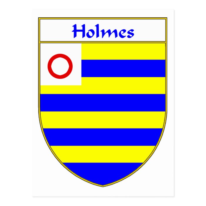 Holmes Coat of Arms/Family Crest Post Cards