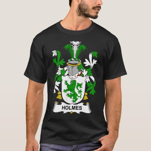 Holmes Coat of Arms Family Crest  T_Shirt