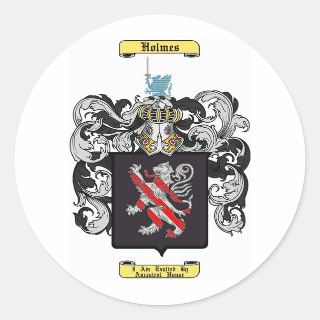 Holmes (england) classic round sticker (Front)