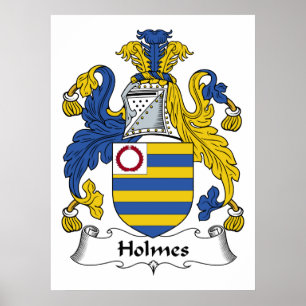 Holmes Family Crest Poster