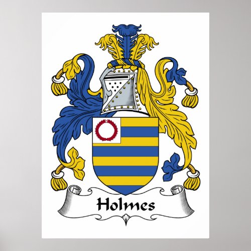Holmes Family Crest Poster