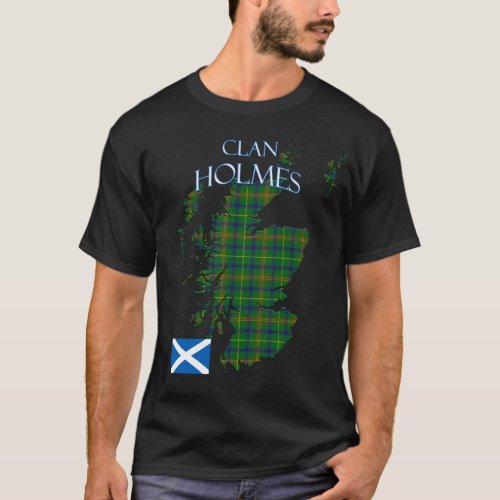 Holmes Scottish Clan Tartan Scotland T_Shirt