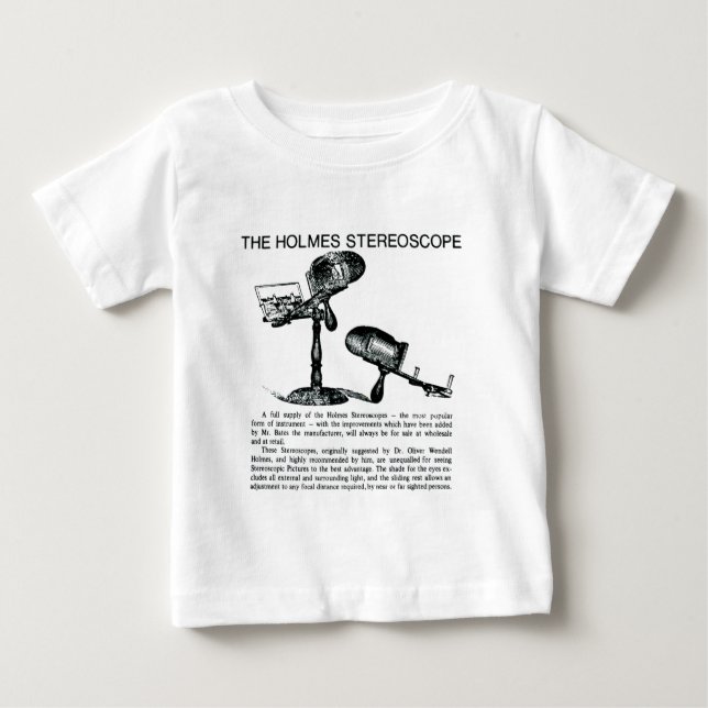 Holmes Stereoscope Advertisement - Vintage Baby T-Shirt (Front)
