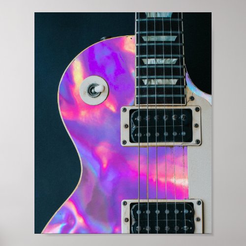 holo guitar poster