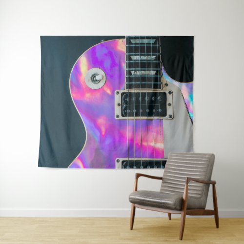 holo guitar tapestry