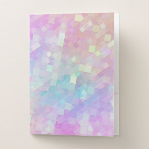 holo sparkle mosaic : pocket folder
