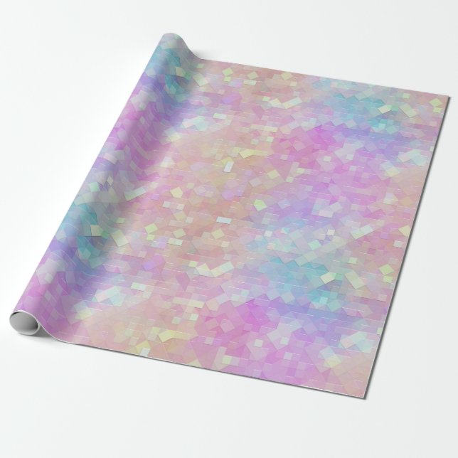 holo sparkle mosaic : wrapping paper (Unrolled)