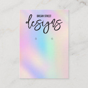 Holo Trendy Earring Display Card