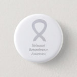 Holocaust Remembrance Awareness White Ribbon Pin at Zazzle