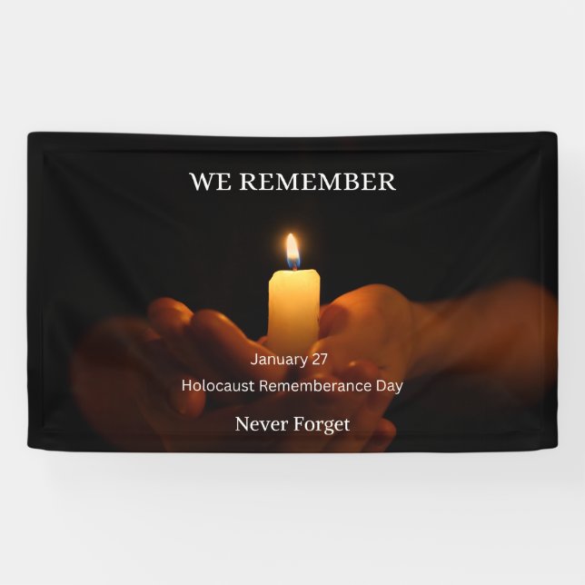 Holocaust Remembrance Day Banner (Horizontal)