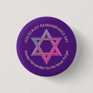Holocaust Remembrance Day Button