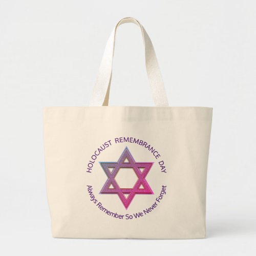 Holocaust Remembrance Day Large Tote Bag