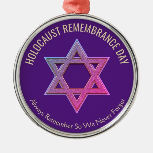 Holocaust Remembrance Day Metal Ornament