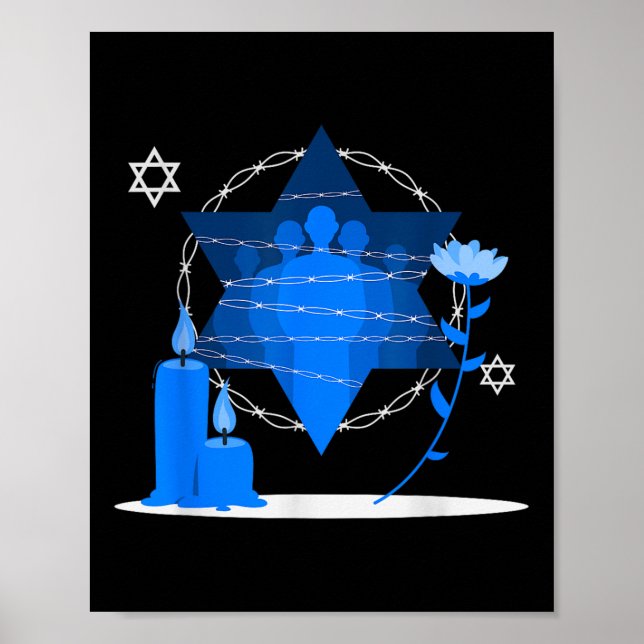 Holocaust Remembrance Memorial Day - Yom Hashoah  Poster (Front)
