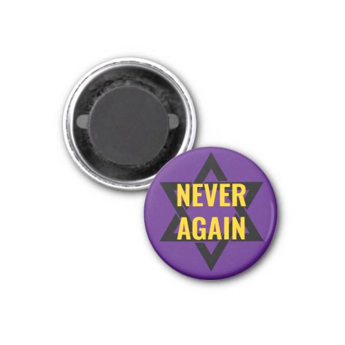 Holocaust Remembrance NEVER AGAIN Magnet