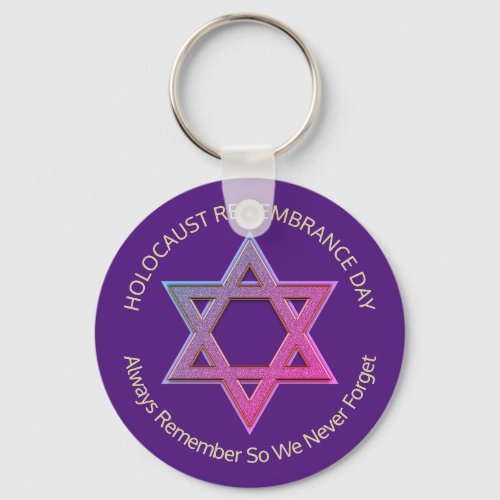 Holocaust Remembrance YOM HASHOAH Keychain