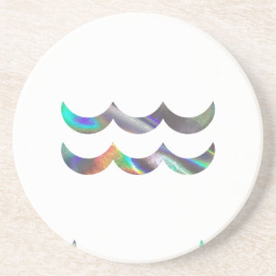 hologram Aquarius Drink Coaster