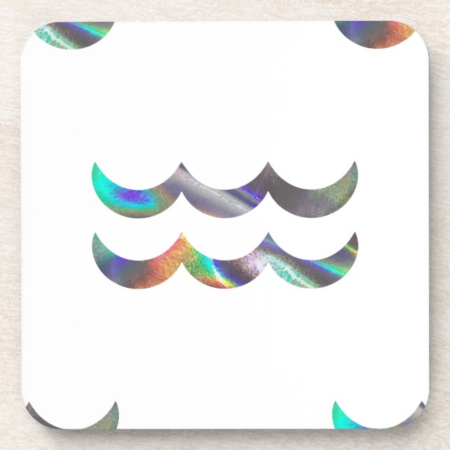hologram Aquarius Drink Coaster (Front)
