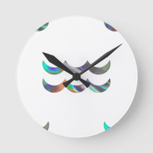 hologram Aquarius Round Clock