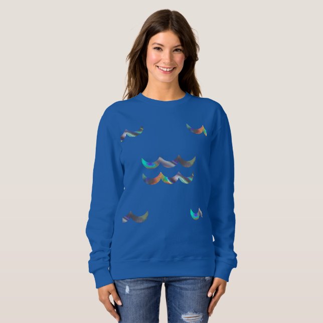 hologram aquarius womens sweatshirt (Front Full)