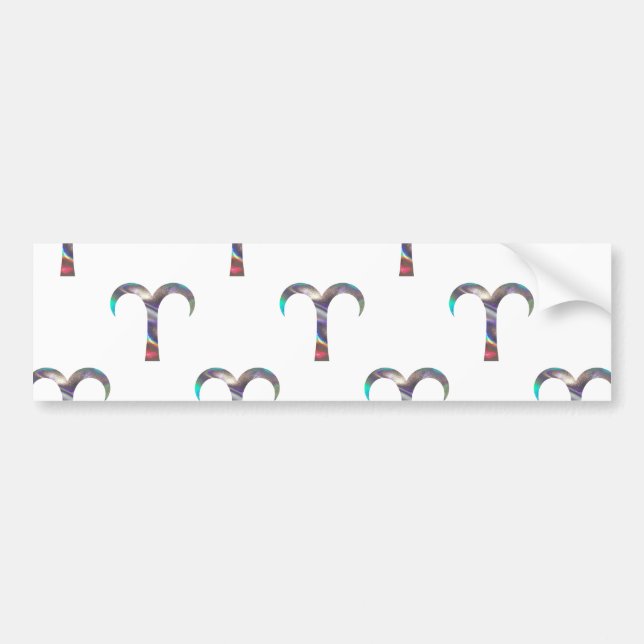 hologram Aries Bumper Sticker (Front)