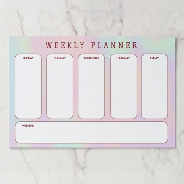 Hologram Background Paper Pad (Front)