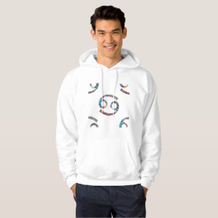 hologram cancer mens hoodie hooded sweatshirt