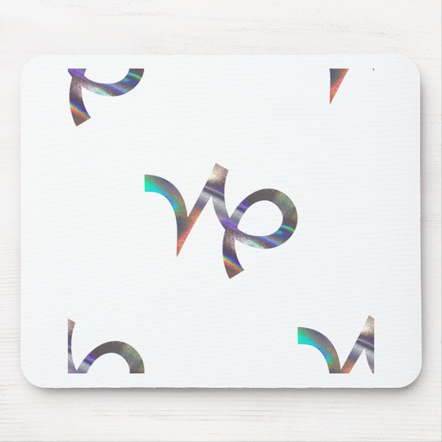 hologram Capricorn Mouse Pad (Front)