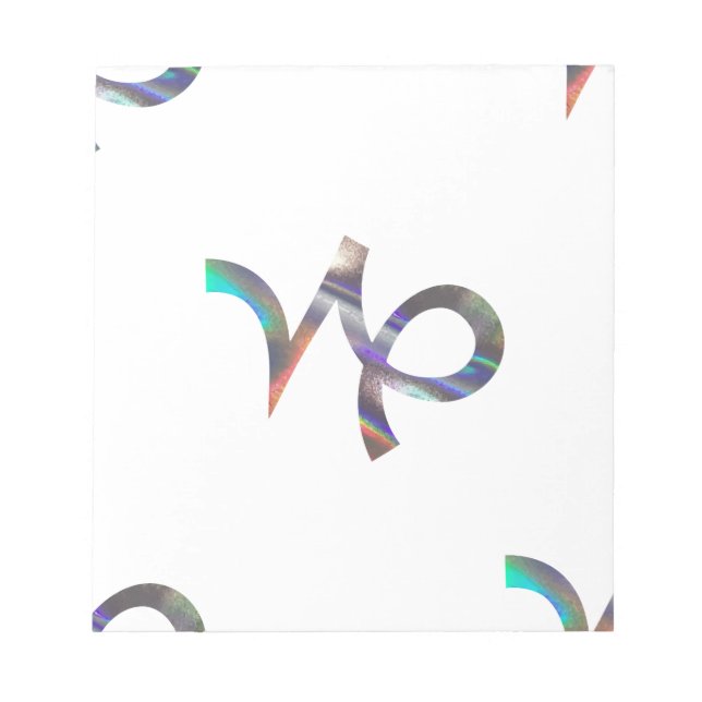 hologram Capricorn Notepad (Front)