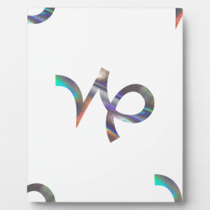 hologram Capricorn Plaque