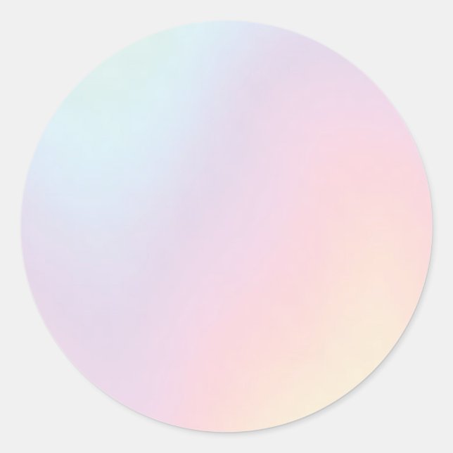 Hologram Classic Round Sticker (Front)