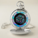 Hologram D20 Crit | PnP Tabletop Gamer Dice Pocket Watch Hologram D20 Crit | PnP Tabletop Gamer Dice Pocket Watch