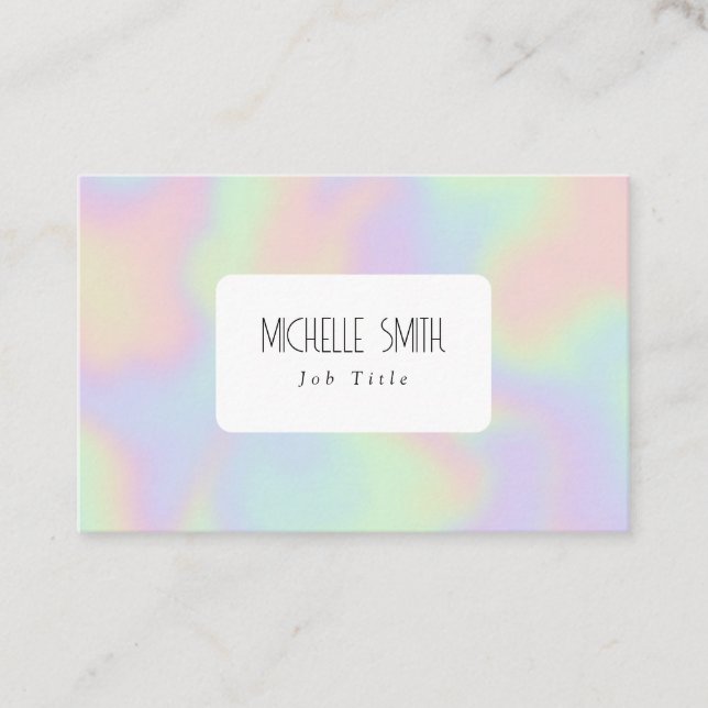 Hologram design effect business card (Front)