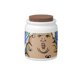 hologram dump trump candy jar