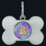 hologram dump trump pet name tag<br><div class="desc">"hologram dump trump", "trump 2020""poop donald trump",  "anti trump" "poo donald trump"" hologram donald trump" "donald drumpf",  "donald trump",  " president trump""dump trump" drumpf,  ,  politics government,  republican,  trump,  dump,  poop,  poo, hologram,  holographic,  seamless rainbow colorful funny "pro hillary ""pro hilary ""pro clinton"</div>