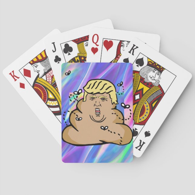 hologram dump trump poker cards (Back)
